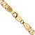 14K Yellow Gold 16 inch 5.25mm Open Concave Curb with Lobster Clasp Chain
