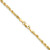 14K Yellow Gold 2.75mm Diamond-cut Milano Rope Chain MIL050-20