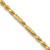 14K Yellow Gold 16 inch 3mm Diamond-cut Milano Rope with Lobster Clasp Chain