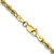 22" 10K Yellow Gold 3.35mm Diamond-cut Quadruple Rope Chain Necklace