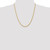 22" 10K Yellow Gold 3.35mm Diamond-cut Quadruple Rope Chain Necklace