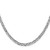 14K White Gold 20 inch 3.75mm Concave Anchor with Lobster Clasp Chain