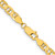 10k Yellow Gold 4.5mm Concave Anchor Chain 8222-20