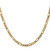14K Yellow Gold 4mm Flat Figaro Chain 644-22