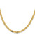14K 18 inch 4.65mm Tri-color Gold Pave Valentino with Lobster Clasp Chain