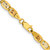 14K 18 inch 4.65mm Tri-color Gold Pave Valentino with Lobster Clasp Chain
