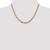 14K 18 inch 4.65mm Tri-color Gold Pave Valentino with Lobster Clasp Chain