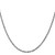 14K White Gold 24 inch 2.25mm Diamond-cut Rope with Lobster Clasp Chain