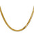 14K Yellow Gold 24 inch 4mm Silky Herringbone with Lobster Clasp Chain
