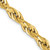 22" 14K Yellow Gold 5.4mm Semi-Solid Rope Chain Necklace
