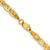 14K 26 inch 3.8mm Tri-color Gold Pave Valentino with Lobster Clasp Chain