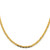 14K 24 inch 3.8mm Tri-color Gold Pave Valentino with Lobster Clasp Chain