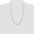 26" 10K Yellow Gold 3mm Diamond-cut Quadruple Rope Chain Necklace