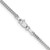 14K White Gold 24 inch 1.5mm Franco with Lobster Clasp Chain
