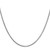 14K White Gold 20 inch 1.9mm Box with Lobster Clasp Chain