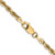 14K Yellow Gold 18 Inch 3mm Diamond-cut Quadruple Rope Lobster Clasp Chain