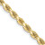 18" 10K Yellow Gold 3.25mm Diamond-cut Rope Chain Necklace