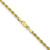18" 10K Yellow Gold 3.25mm Diamond-cut Rope Chain Necklace