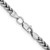 14K White Gold 18 inch 4.3mm Hollow 3-Wire Wheat with Lobster Clasp Chain