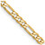 14K Yellow Gold 30 inch 3mm Flat Figaro with Lobster Clasp Chain