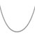 14K White Gold 20 inch 2.5mm Regular Rope with Lobster Clasp Chain