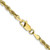 24" 10K Yellow Gold 3mm Diamond-cut Quadruple Rope Chain Necklace