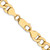 10k Yellow Gold 7mm Hollow Curb Chain 8243-18