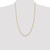 26" 14K Yellow Gold 2.25mm Diamond-cut Quadruple Rope Chain Necklace
