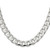 Sterling Silver 11mm Domed w/ Side Diamond-cut Curb Chain QRC350-26