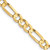 10k Yellow Gold 4.5mm Concave Figaro Chain 8209-20