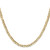 10k Yellow Gold 3.8mm Open Concave Curb Chain 10LCR100-28