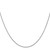 14K White Gold 24 inch 1.4mm Round Snake Lobster Clasp Chain