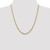 22" 10K Yellow Gold 3.75mm Concave Anchor Chain Necklace