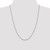 14K White Gold 24 inch 1.5mm Box with Lobster Clasp Chain
