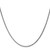 14K White Gold 20 inch 2.1mm Diamond-cut Spiga with Lobster Clasp Chain