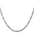 14K White Gold 24 inch 3mm Flat Figaro with Lobster Clasp Chain