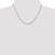 14K White Gold 2mm Diamond-Cut Rope Chain 618-18