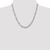 14K White Gold 20 inch 5.75mm Hollow Figaro with Lobster Clasp Chain