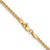 14K Yellow Gold 20 inch 2.1mm Diamond-cut Spiga with Lobster Clasp Chain