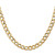 18" 10K Yellow Gold 6.5mm Semi-Solid Curb Link Chain Necklace