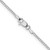 14K White Gold 1.2mm Box Chain 7162-24