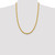 24" 10K Yellow Gold 5.4mm Semi-Solid Rope Chain Necklace