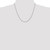 14K White Gold 20 inch 2.25mm Regular Rope with Lobster Clasp Chain