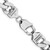 Sterling Silver Rhodium-plated 10.75mm Figaro Chain QFG300R-28