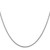 14K White Gold 30 inch 1.1mm Round Snake with Lobster Clasp Chain