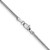14K White Gold 20 inch 1.4mm Franco with Lobster Clasp Chain