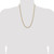 24" 14K Yellow Gold 3.5mm Semi-solid Diamond-cut Rope Chain Necklace