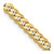 18" 10K Yellow Gold 3.9mm Flat Beveled Curb Chain Necklace