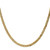 18" 10K Yellow Gold 3.9mm Flat Beveled Curb Chain Necklace