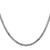 22" 14K White Gold 2.9mm Flat Beveled Curb Chain Necklace